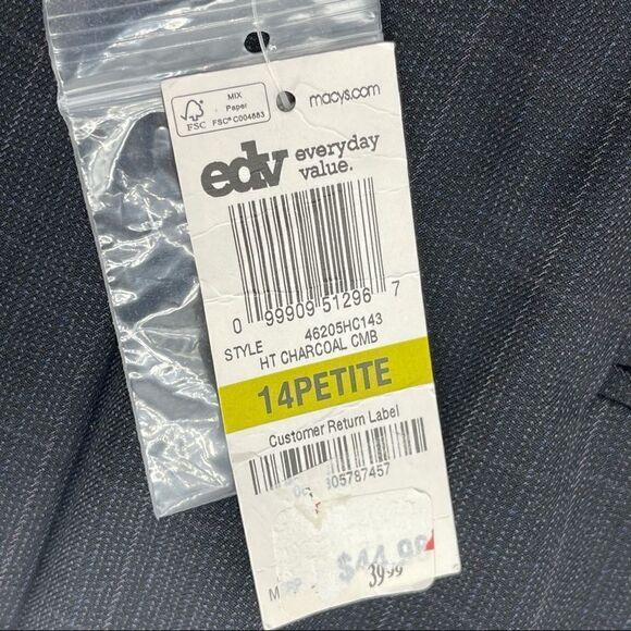 NWT CHARTER CLUB Vintage Dress Pants Sz 14P Reg NWT - Picture 11 of 12